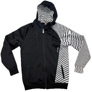 Volcom Y2K Vintage Punk Skater Grunge Style Zip-Up Hubble Fleece Jacket Size XL